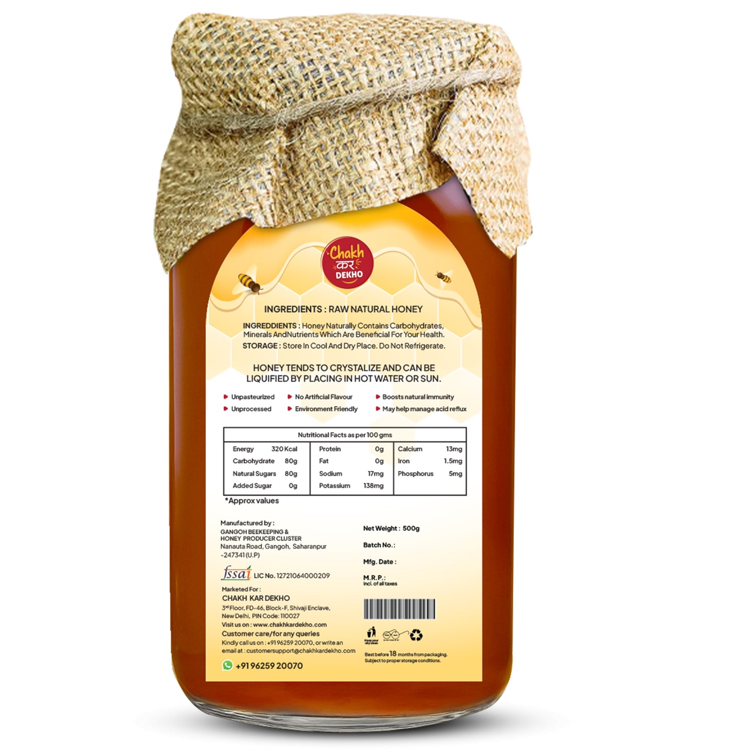 Ajwain Honey – 100% Pure & Natural | Organic, Immunity Booster, No Added Sugar