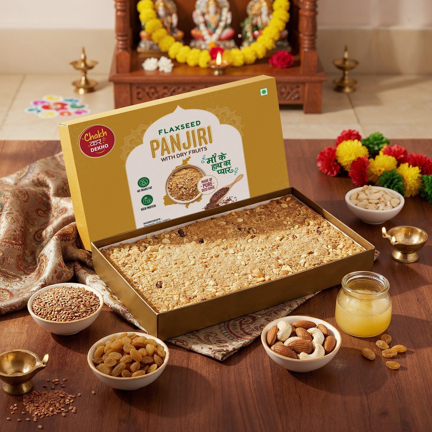 Flaxseed Panjiri With Dry Fruits