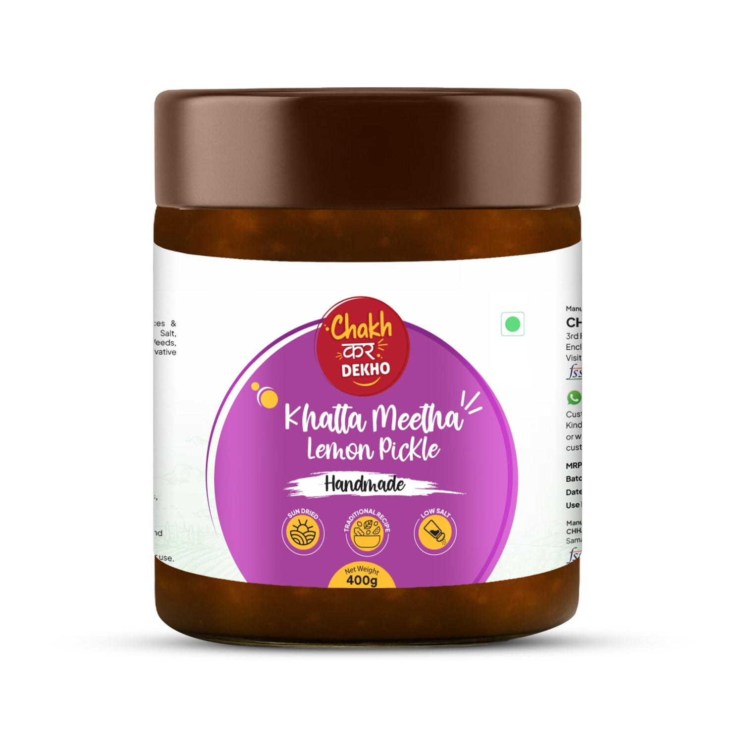 Khatta Meetha Lemon Pickle