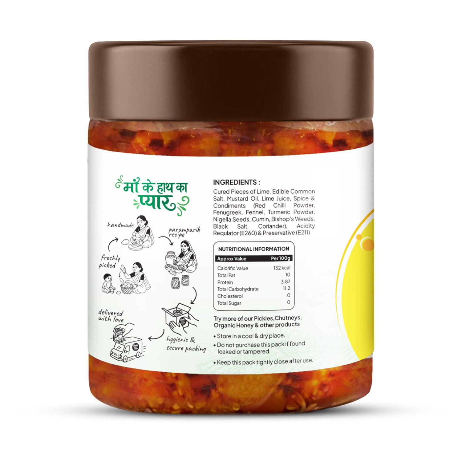 Lemon Pickle | Kala Nimbu Achar