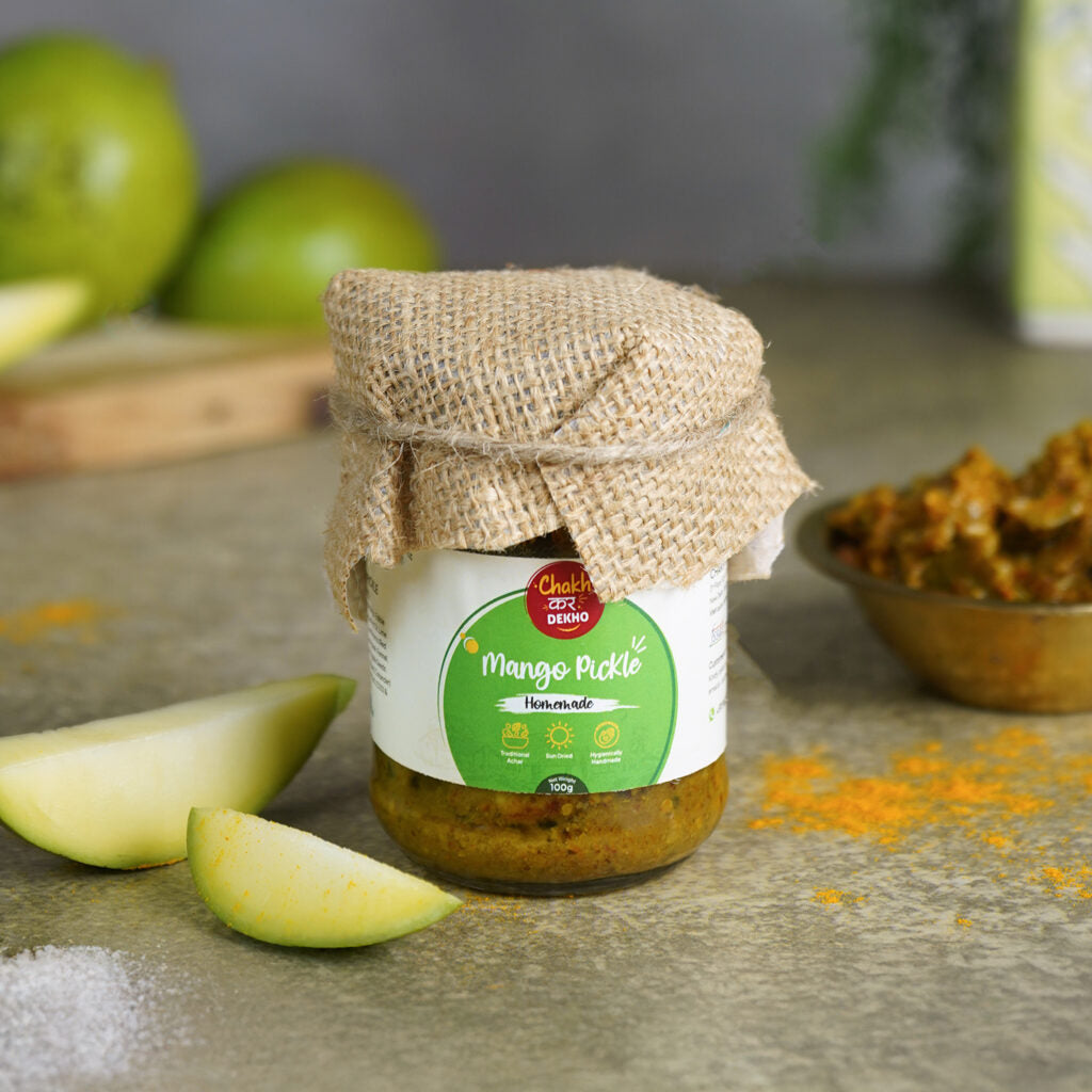 Combo of 4 Pickles (Red Mirchi Bharva + Lemon + Mango + Dry Fruits Mix)