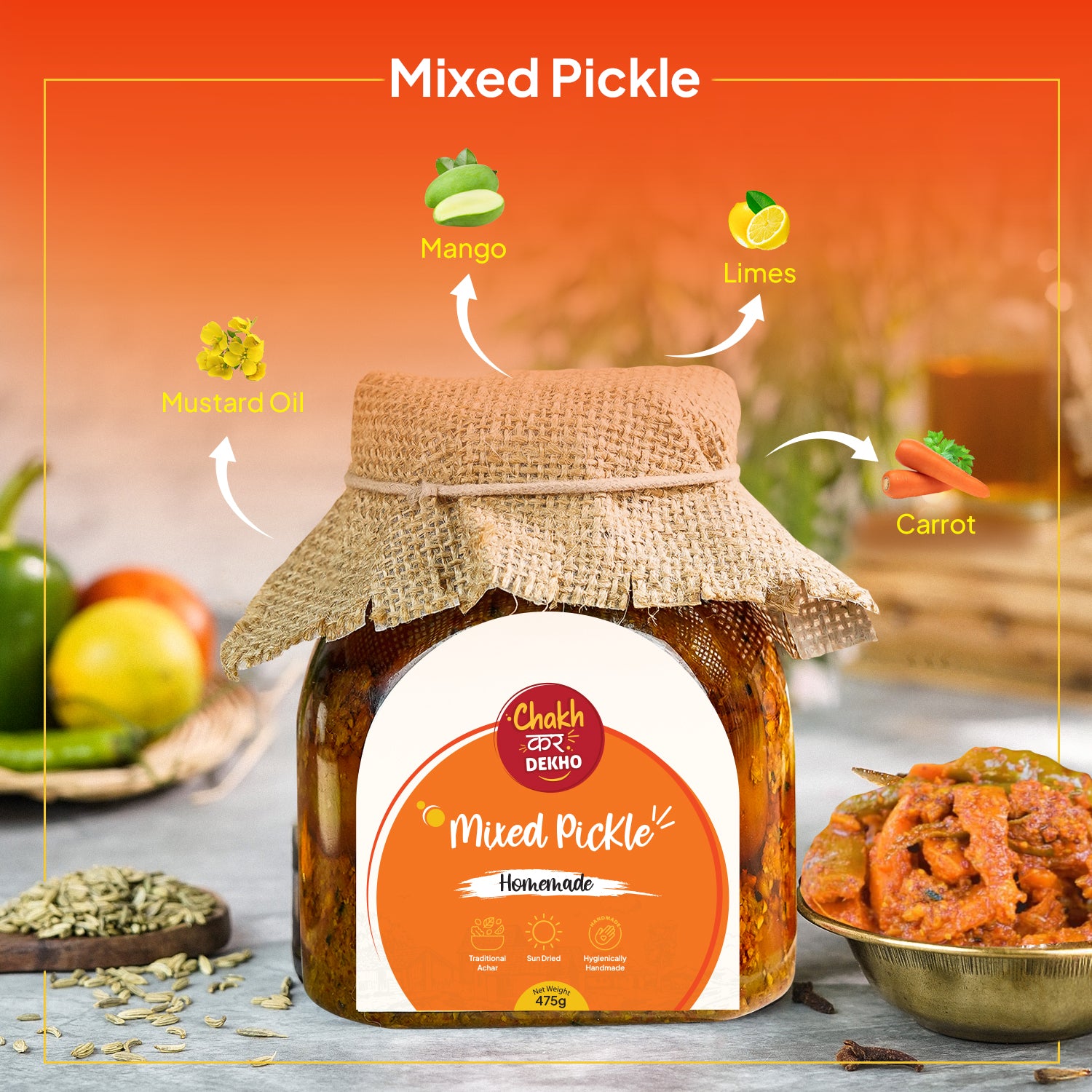 Mix Pickle | Mix Achar 475g