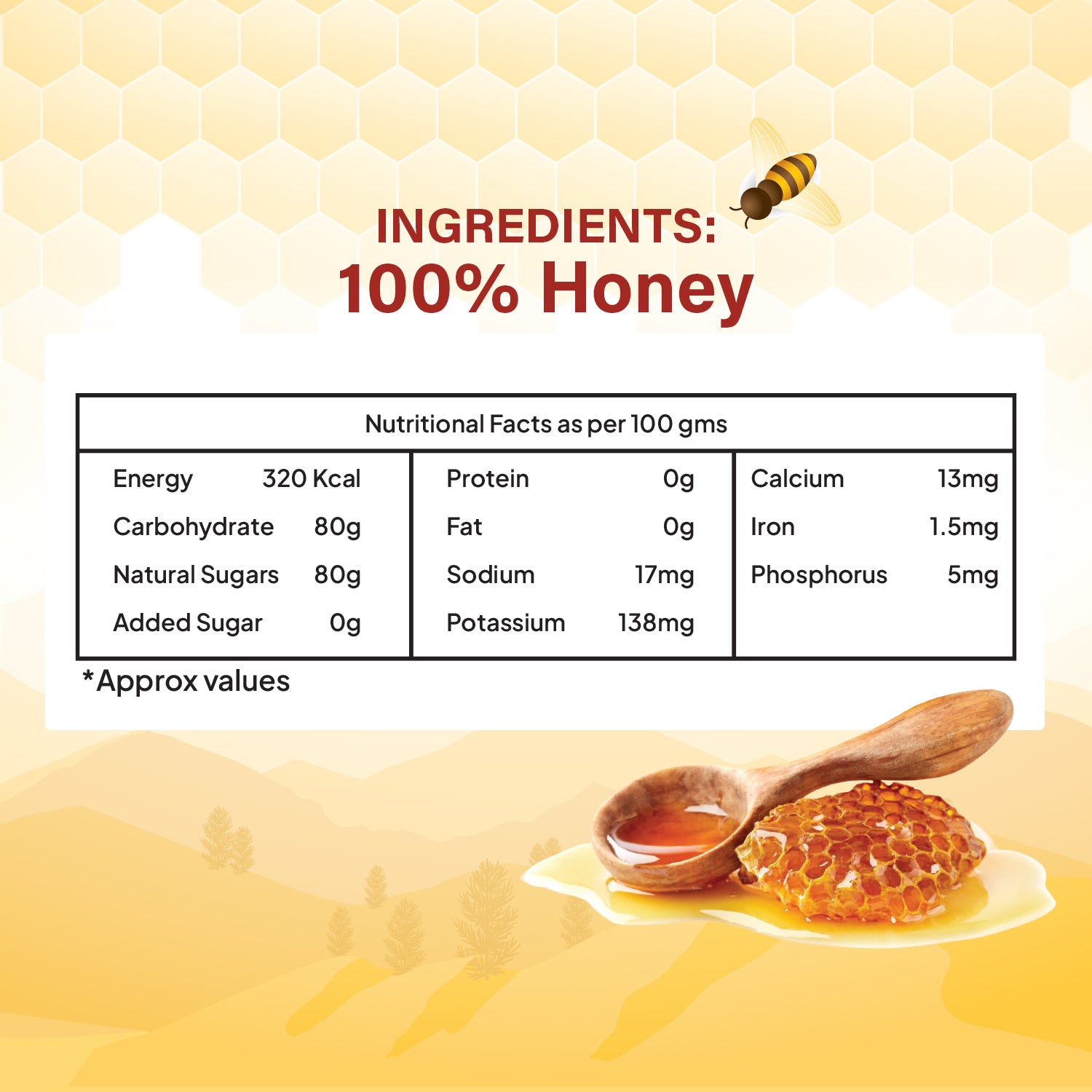 Multifloral Honey – 100% Pure, Natural & Organic | No Added Sugar
