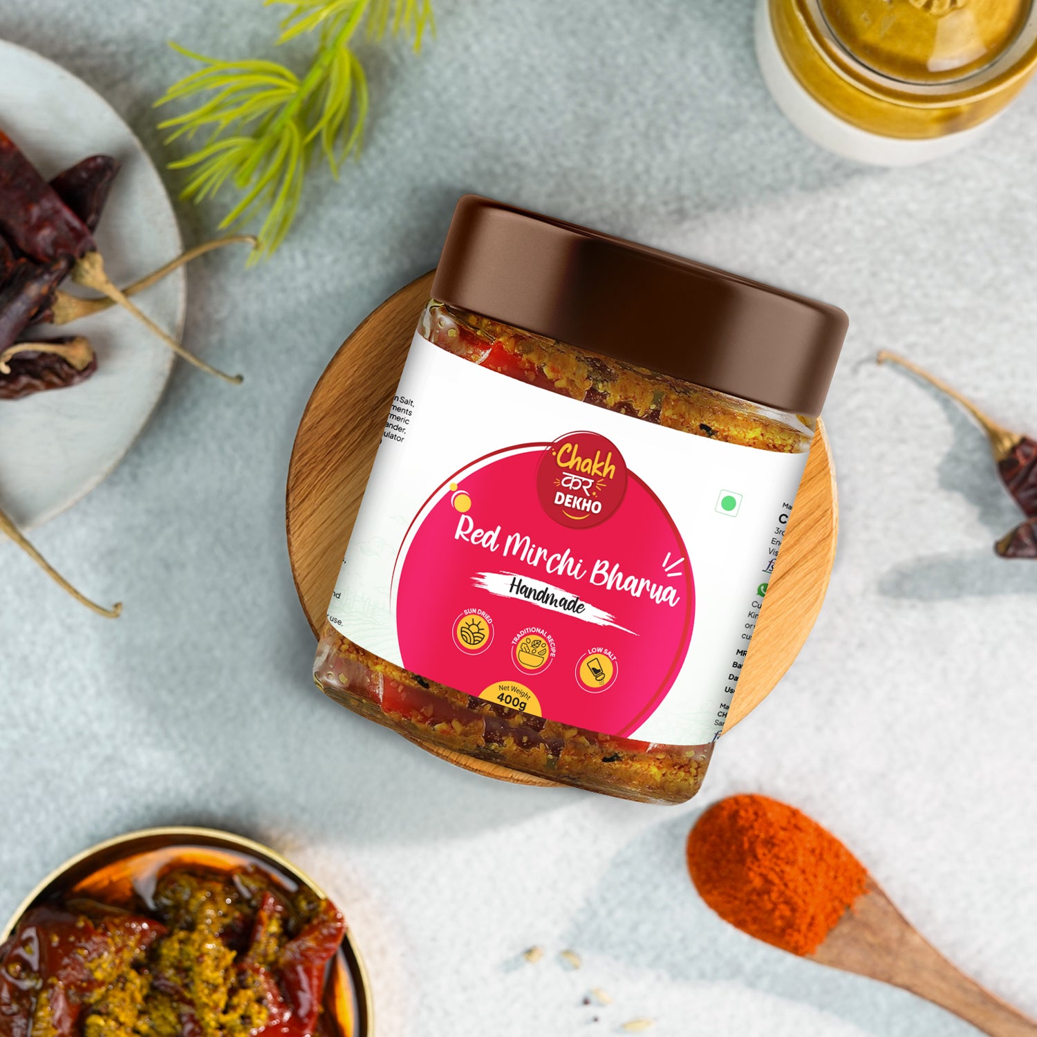 Red Chilli Pickle | Lal Mirch Ka Bharua Achar