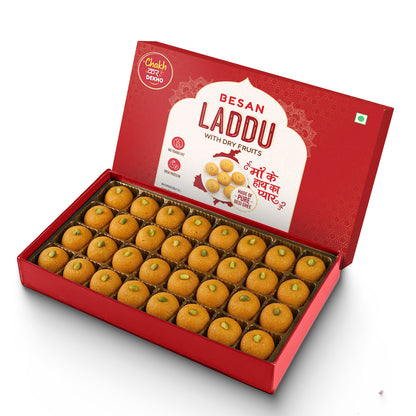 Besan Laddu With Dry Fruits