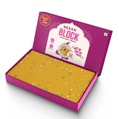 Besan Block With Dry Fruits