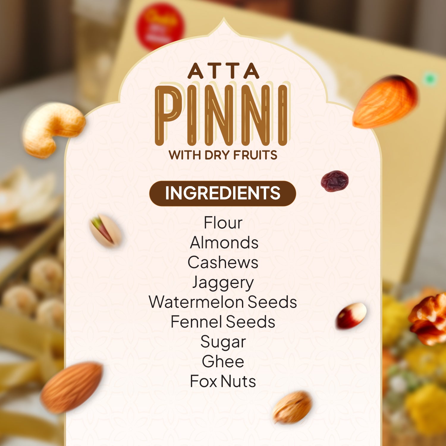 Atta Pinni With Dry Fruits