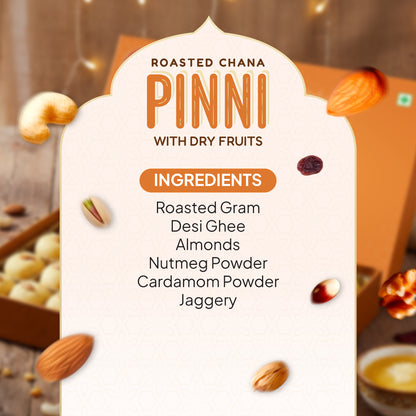Roasted Channa Pinni With Dry Fruits