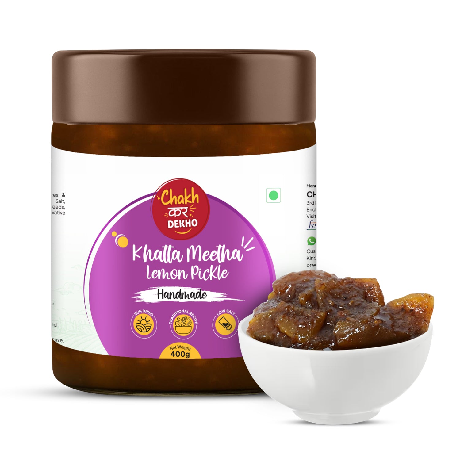Khatta Meetha Lemon Pickle