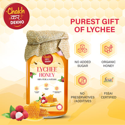 Lychee Honey – 100% Pure & Natural | Organic, Immunity Booster, No Added Sugar
