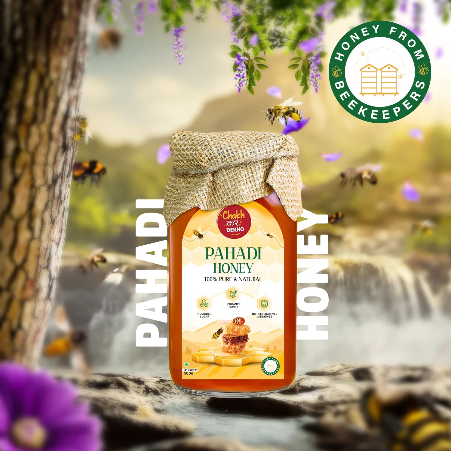 Pahadi Honey – 100% Pure, Natural & Organic | No Added Sugar